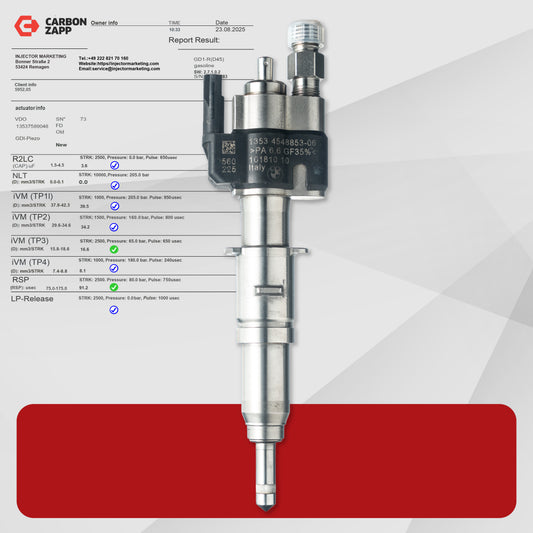 Inyector de gasolina BMW 13537589048-01 Inyector VDO 13537565137 N43 N53